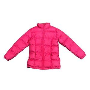 AVALANCHE Down Feather Jacket Women's SMALL Winter Puffer Full Zip Pink Snow‌‌